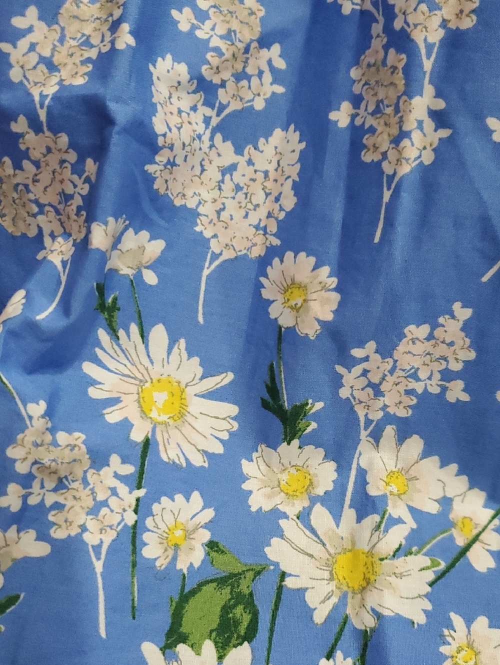 Tommy Hilfiger blue turquoise daisy print Cotton button down Shirtdress size 12 - Picture 3 of 10